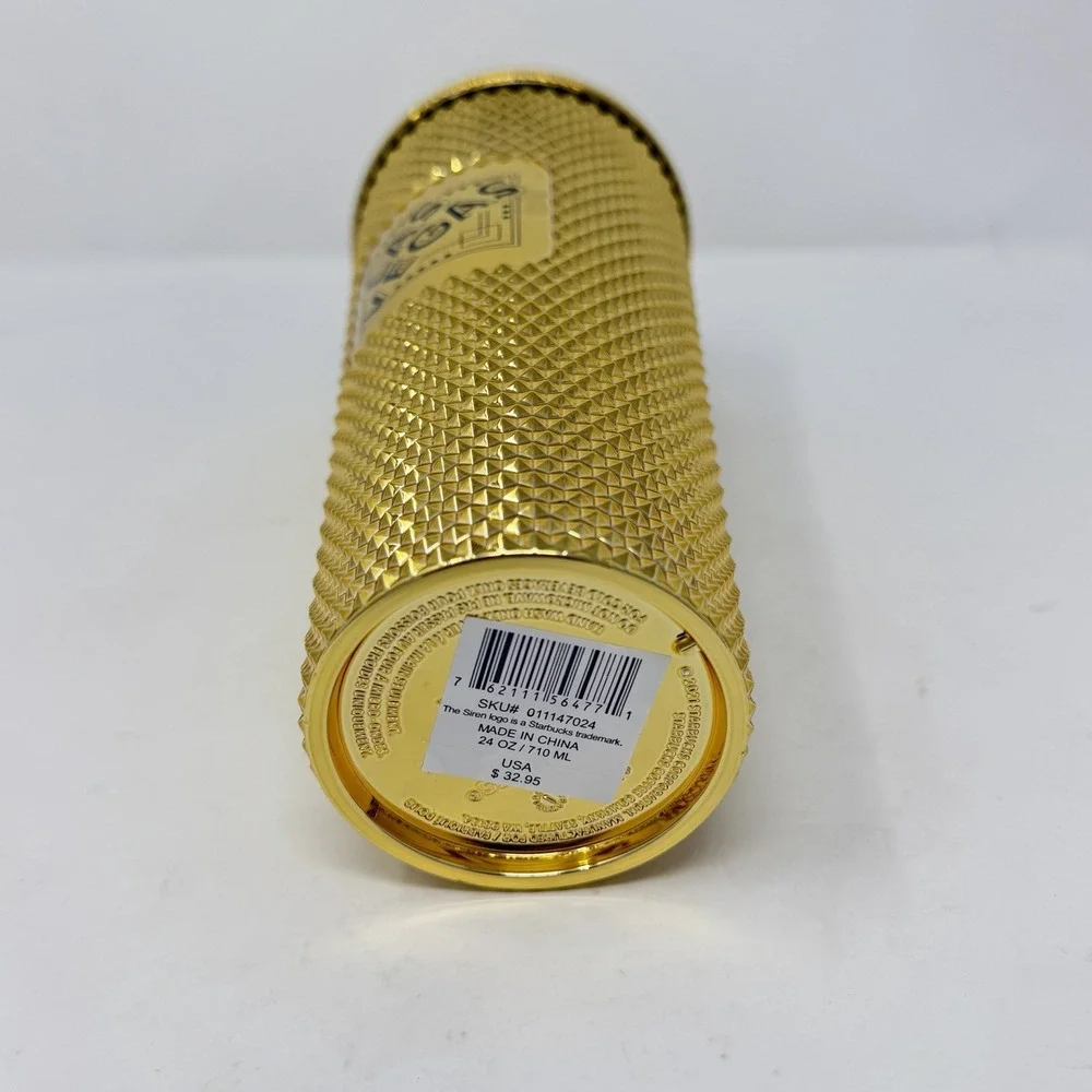 Starbucks Gold Studded Limited Edition Las Vegas Collection Venti 24oz Tumbler